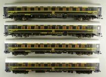 Roco 44050 Ho Ciwl Set of de 4 Sleeping Cars U Hansa Orient Express Mint in Box