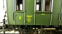 Roco 44224A Ho Sncf Voiture 3 Essieux Porti&egrave;res Lat&eacute;rales Compartiments 3&egrave;me Classe C3tf 16931 Neuve Boite