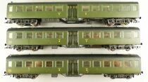 Roco 45036 Ho Sncf 3 Voitures Bruhat Bmyfi 2&egrave;me Classe 7.5775 Livr&eacute;e Vert en Boite