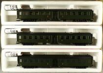 Roco 45036 Ho Sncf 3 x Bruhat Coach 2nd Class Bmyfi 7.5775 Green Livery Boxed