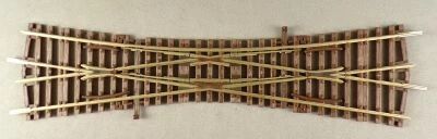 Roco 45448 WI 15 Ho Hand Control Double Turnout 230 mm 15� Roco Line Unballasted no Box