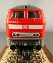 Roco 51231 Ho Db Loco Diesel BB 218 158-4 Livr&eacute;e Rouge Digitale Eclairage Invers&eacute; sans Boite
