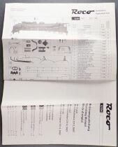Roco 62304 Ho Sncf Mode d\'Emploi et Liste Pi&egrave;ces de Remplacement Loco Vapeur Chapelon 231 E 23 Tender 38 A 50 Calais