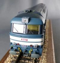 Roco 63464 Ho Sncf Loco Diesel BB A1A 68026 Livr&eacute;e Bleu Eclairage Proche Neuve Boite
