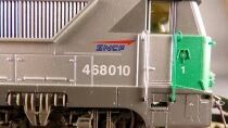 Roco 63465 Ho Sncf Diesel Loco BoBo BB 468010 Fret Livery Reversed Lightning Boxed