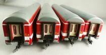 Roco 64045 Ho Sncf Coffret de 4 Voitures Uic A9 Le Capitole Epoque III/IV Neuves Boite