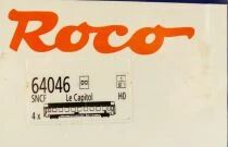 Roco 64046 Ho Sncf Set of 4 Uic Cars Le Capitole Era III/IV Mint in Box
