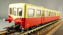 Roco 64217 Ho SNCF Decauville Trailer 2nd Class Large Van Lighting Era III Near Mint in Box