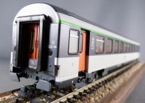Roco 74032C Ho Sncf Voiture Train Rapide EC Mont Cenis B10tu 2° Cl  61 87 20-71 299-0 Livrée Corail Passagers Eclairage Boite