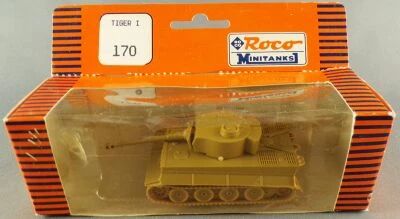 Roco Minitanks 170 Ho 1:87 WW2 German Tank Tiger I PzKpfw VI (Sd Kfz 181) EDW/DAK Mint in Box