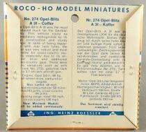 Roco Minitanks Z-274 Ho 1:87 German Army Camion Opel Blitz A 31 Coffer Mint on Card