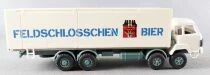 Roskopf 401 Ho 1/87 Camion Saurer D290/330 Blanc 4 Essieux Bi&egrave;re Feldschl&ouml;sschen Neuf Boite
