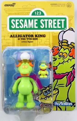 Rue S�same - Figurine ReAction Super7 - Alligator King & The 7th Son