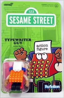 Rue S�same - Figurine ReAction Super7 - Typewriter Guy