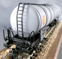 Sachsenmodelle 16283 Ho Sncf Wagon Citerne &agrave; Bogies Zans Shell Marcel Millet Neuf Boite