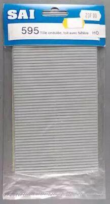 Sai 595 Ho Sncf Feuille Carton Toiture T�le Ondul�e et Faiti�re 20x20cm Neuve Sachet