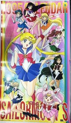Sailor Moon - Lot of 7 Posters / Calendar 1995 29.2\ x16.4\  (Toei Animation)