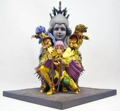 Saint Seiya - Bandai - coldcast resin statue - \ Athena Exclamation Attack\ 
