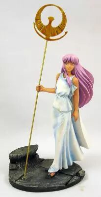 Saint Seiya - Kaiyodo - Saori Kido Athena - Garage Kit R�sine 12cm mont� et peint