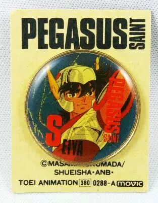 Saint Seiya - Pins �maill� m�tal officiel Pegasus Seiya - Toeil Animation 1986 