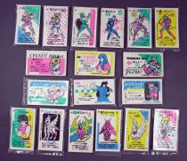 Saint Seiya - Popy Bandai - Lot of 18 Gum Cards (loose)