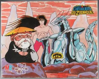 Saint Seiya - Puzzle MB R�f.3764.22 - Shiryu et le Vieux Ma�tre Dohko