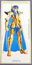 Saint Seiya Knights of the Zodiac - Chewing-gum sticker May Bonneuil France 1988 - Aquarius Camus