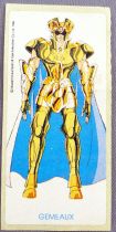 Saint Seiya Knights of the Zodiac - Chewing-gum sticker May Bonneuil France 1988 - Gemini Saga