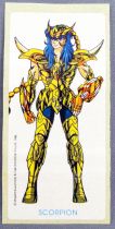 Saint Seiya Knights of the Zodiac - Chewing-gum sticker May Bonneuil France 1988 - Scorpion Milo