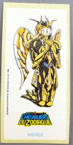 Saint Seiya Knights of the Zodiac - Chewing-gum sticker May Bonneuil France 1988 - Virgo Gold Cloth