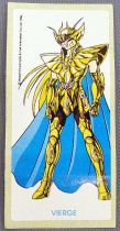 Saint Seiya Knights of the Zodiac - Chewing-gum sticker May Bonneuil France 1988 - Virgo Shaka