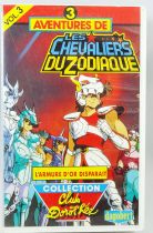 Saint Seiya Les Chevaliers du Zodiaque - Cassette VHS Dagobert Vol.3 \ L\'armure d\'or disparait\ 