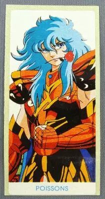 Saint Seiya Les Chevaliers du Zodiaque - Stickers de chewing-gum May Bonneuil France 1988 - Aphrodite des Poissons