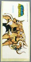Saint Seiya Les Chevaliers du Zodiaque - Stickers de chewing-gum May Bonneuil France 1988 - L\'Armure du Taureau