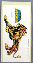Saint Seiya Les Chevaliers du Zodiaque - Stickers de chewing-gum May Bonneuil France 1988 - L\'Armure du Lion