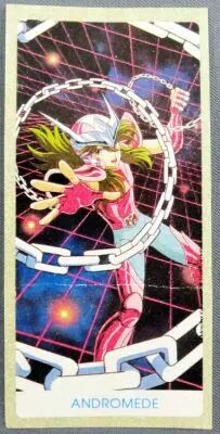 Saint Seiya Les Chevaliers du Zodiaque - Stickers de chewing-gum May Bonneuil France 1988 - Shun d\'Androm�de