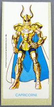 Saint Seiya Les Chevaliers du Zodiaque - Stickers de chewing-gum May Bonneuil France 1988 - Shura du Capricorne