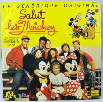 Salut Les Mickey - Disque 45T - Générique de l\'émission TV - Disques Adès 1983