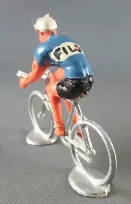 Salza - Cycliste M�tal - Equipe Filotex Rouleur Amovible Repeint Tour de France