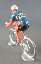 Salza - Cycliste Métal - Equipe Filotex Rouleur Amovible Repeint Tour de France