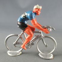 Salza - Cycliste Métal - Equipe Filotex Rouleur Amovible Repeint Tour de France