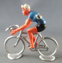 Salza - Cycliste Métal - Equipe Filotex Rouleur Amovible Repeint Tour de France