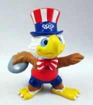 Sam the Olympic Eagle - Figurine PVC Sam Discobole - Wallace Berrie 1984