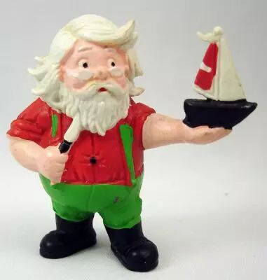 Santa and friends - Schleich PVC Figure - Santa with sailing ship model