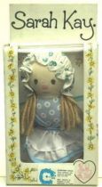 Sarah Kay - Mint in box 5\'\' mini stuffed doll blue dress)