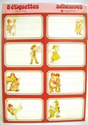 Sarah Kay - School self-stick labels Michel Okes Editions -  1 x self-stick labels set
