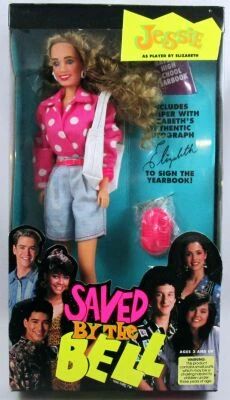 Saved by the Bell - Jessie Spano (Elizabeth Berkley) - 12\'\' doll - Tiger Toys 1992