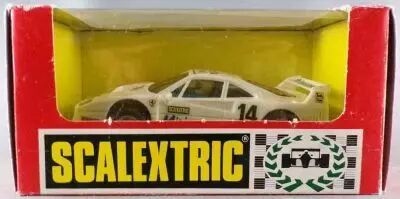 Scalextric 8355 - Ferrari F-40 Tetra Pak Blanche N�14 Eclairage Fonctionne Neuve Boite