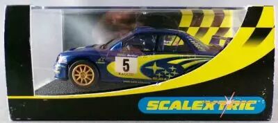 Scalextric C2341 - Subaru Impreza WRC 2001 N�5 Eclairage Fonctionne Proche Neuf Boite