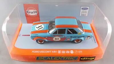 Scalextric C4013 - Ford Escort Mk1 N�31 Gulf Edition Digital Carson Neuve Boite
